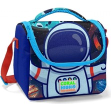 DMR Home Erkek Çocuk Mavi Astronot Okul ve Piknik Beslenme Çantası