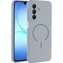 Vardar Aksesuar Galaxy A17 Kılıf M-Safe Şarj Özellikli Meta Kapak - Titanyum-Gri