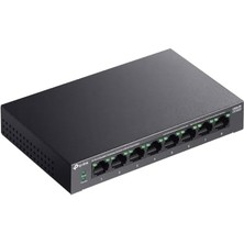 DMR Home LS108GP | 8-Port Gigabit Poe+ Switch | 62W Poe Bütçesi, 250M Iletim, Tak ve Çalıştır | Fansız, Sessiz Metal Kasa | Ip Kamera & Ap Uyumlu Ağ Anahtarı
