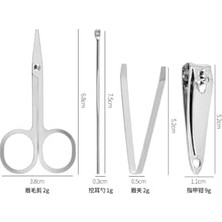 DMR Home 4'lü Set Manikür Pedikür Seti Mini Boy Seyahat Bakım Seti