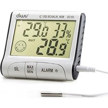 DMR Home DC103 Iç Dış Max-Min Prob Termometre Nem Ölçer