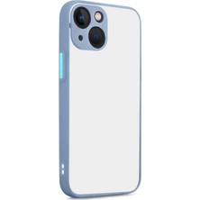 DMR Home 15 Plus ile Uyumlu Arka Kısmı Mat Şeffaf Yapıya Sahip Kenarları Silikon Tpu Malzemeden Üretilmiş Renkli Tuşlara Sahip Kamera Korumalı Transparan Kılıf (Gri)