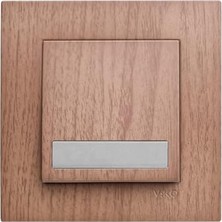 DMR Home Ceviz Işıklı Etiketli Zil 24V Çabuk Bağlantı Vakumlu Paket