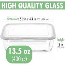 DMR Home Fresco Tekli Saklama Kabı, 400 Cc, Cam