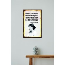 DMR Home Kuşe Kağıt Duvar Posteri Ne Bir Kilit Var Ne De Bir Sürgü Retro DRTR0023