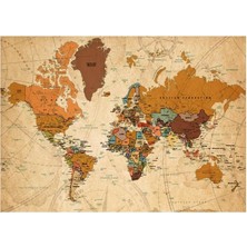 DMR Home 1000 Parça Puzzle - World Map-Iı (Dünya Haritası-Iı)