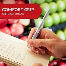 DMR Home Sharpie S-Gel Jel Kalem 0.7 mm Uç, Buz Mavisi & Beyaz Inci 4'lü Paket, Siyah & Mavi Mürekkep