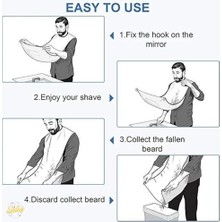 Ozcmax Kişisel Bakım Paketi Sakal ve Saç Örtüsü, Renkli Önlük, Berber Önlüğü, Çok Amaçlı Yıkanabilir Temizlenir Tela Kumaş Unisex