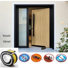 DMR Home Yapışkanlı Kapı Altı Eşik Süngeri Ince Köpük Soğuk Izolasyon Bandı Fitili 90 cm Toz Böcek Engelleme