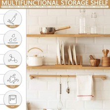 Ozcmax Bambu Tabak Standı – Bölmeli Doğal Ahşap Tabak Düzenleyici | Tabak, Kupa, Kapak, Tepsi ve Mutfak Gereçleri Için Çok Amaçlı Düzenleyici