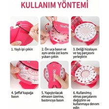 Ozcmax Shopexxtra Saç Taşı Yapıştırma Makinesi ve 90 Adet Işıltılı Mücevher Seti - Kız Çocuk Saç ve Moda Aksesuarı - Eğitici ve Eğlenceli Tasarım Oyuncağı (Bling Set)