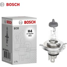 Bosch 12V H4 Ampul 55/60W P43T Yüksek Performanslı Araç Farı İçin Standart Tırnaklı