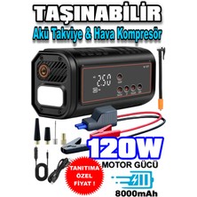 Reidan HT15 2 Fonksiyonlu Akü Takviye & Hava Kompresörü 12V – 150 Psı Dijital Lastik Pompası Powerbank Özellikli