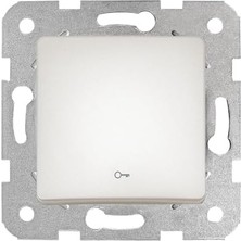 Ozcmax Life Sedef Beyaz Kapı Otomatiği Mekanizma ve Düğme