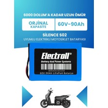 Electroll Silence S02 Batarya (Standart Kapasite) Lifepo4 60V 90AH Elektrikli Motosiklet Bataryası