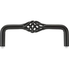 Ozcmax BP106100900 Champs-Élysées Koleksiyonu 4 Inç (102 Mm) Mat Siyah Geleneksel Dolap Kuş Kafesi Çekme