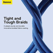 Ozcmax Crystal Charging 2.4A Lightning Kablo 1.2m-Mavi