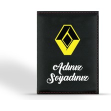 Paslanmaz Metal Ruhsat Kılıfı Renault Logolu Güvenli Koruma