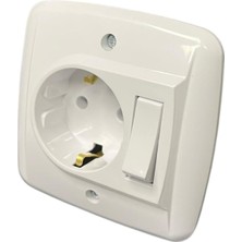 Ozcmax Banyo Dolabı Mobilya Anahtarlı Topraklı Prizi 81301