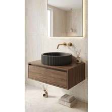 Bella Matta Modern Çizgili Beton Lavabo