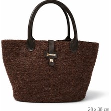 Rovin Kahverengi Örgü Çanta