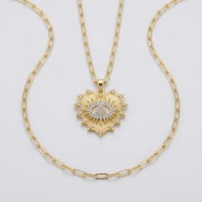 Paun Store Kalpli 14 Ayar Altın Kaplama Kolye