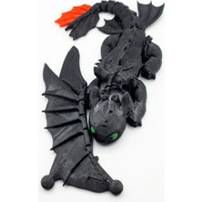 Dogadastore 3D Siyah Ejderha