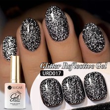 Born Pretty Glitter Reflective Gel-Black/siyah Yansıtıcı Simli Kalıcı Oje -15ML