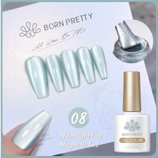 Born Pretty Moonlight Cat Magnetic Gel/ay Işıltısı Kedi Gözü Kalıcı OJE(08)-10ML