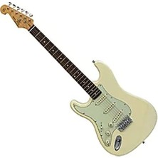 Esranın Dünyası Vintage Beyaz Renk Ihlamur Ağacı Gövde Elektro Gitar