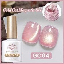 Born Pretty Gold Cat Magnetic Gel/altın Yansımalı Kedi Gözü Kalıcı OJE(GC04)-10ML