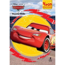 Ozcmax Disney Arabalar Neon Çıkartmalı Boyama Kitabı