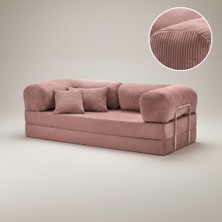 MONAMI Dechome 200X100 50 Dns Modüler Koltuk.kadife Fitilli Kumaş, Yatak Olabilen, Modern Tasarım.