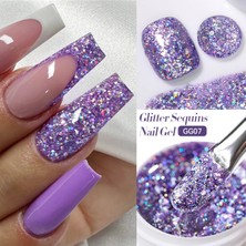 Born Pretty Lily Cute Glitter Sequins Gel/pullu Simli Kalıcı Jel OJE(GG07)-7ML
