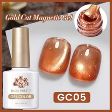 Born Pretty Gold Cat Magnetic Gel/altın Yansımalı Kedi Gözü Kalıcı OJE(GC05)-10ML