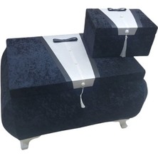 Karakız Nişan Sandığı Siyah Damat Desenli 2'li