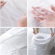 Ozcmax Klozet Örtüsü Tek Kullanımlık Klozet Poşeti Klozet Kapak Örtüsü Dispenseri 50 Adet