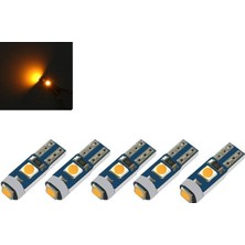 5'li Turuncu T5 LED Kadran Ambiyans Aydınlatma Ampul Seti