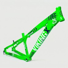 Heugers Viking-X 26” Green – Dirt Jump Freeride Bisiklet Kadro – Tuff X-25 Alüminyum Frame, Güçlendirilmiş Gövde, Disk & V Fren Uyumlu