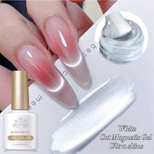 Born Pretty White Cat Magnetic Gel/beyaz Yansımalı Kedi Gözü Kalıcı OJE-10ML / 60289