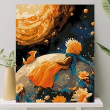 Esranın Dünyası Sayılarla Boyama Tuval Seti - 40X50 cm Küçük Prens