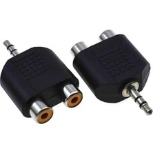 Prativas 2rca Dişi-3.5 mm Stereo Erkek Çevirici