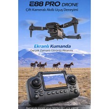 Peachtec Peachtech Ekranlı Kumandalı Katlanabilir Drone – Çift Kamera, Wifi Fpv, Hd Kamera, Hobi Drone