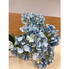 Plus Home Yapay Çiçek Çoklu Ortanca 5'li Renk Mavi Boy 45 cm