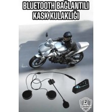 Kask Kulaklığı Motosiklet Intercom Interkom Dinleme Konuşma Özellikli Su Geçirmez