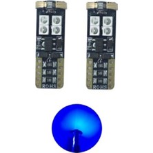 T10 LED Park Ampul W5W Canbus 12 Smd Mavi, Yüksek Parlaklık ve Dayanıklılık