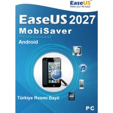 EaseUS MobiSaver Pro For Android 2027 (Windows) - 1 Cihaz Süresiz Orijinal Resmi Site Kodu (Android Silinen Verileri Kurtarma)