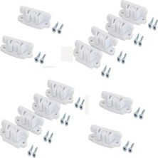 Esranın Dünyası Beyaz Sineklik Çıt Çıt Seti - 12 Adet, Akıllı Montaj Vidalı