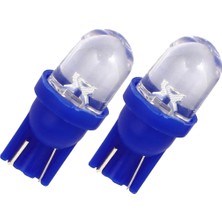 12V Mavi T10 LED Ampul, Parlak ve Enerji Tasarruflu Işık