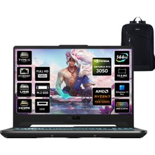 Asus Tuf Gaming A15 FA506NCG-HN286 Amd Ryzen 7 7445HS 8gb 1tb SSD RTX3050 Windows 11 Pro 15.6" Taşınabilir Bilgisayar+ Boz Çanta